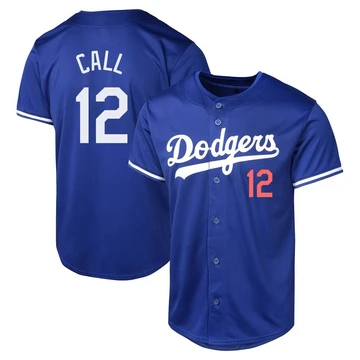 Men's Los Angeles Dodgers Alex Call ＃12 Royal Limited Alternate Jersey