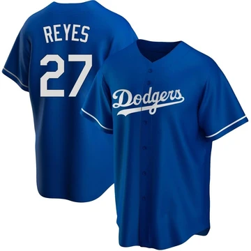 Men's Los Angeles Dodgers Alex Reyes ＃27 Royal Replica Alternate Jersey