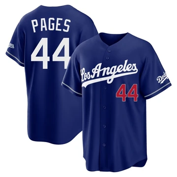 Men's Los Angeles Dodgers Andy Pages ＃44 Royal Limited Alternate Stadium Jersey