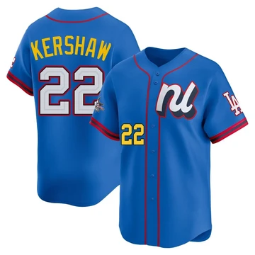 Men's Los Angeles Dodgers Clayton Kershaw ＃22 Blue Limited National League 2025 All-Star Edition Jersey
