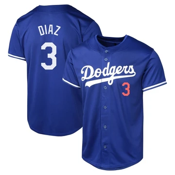 Men's Los Angeles Dodgers Edwin Diaz ＃3 Royal Limited Alternate Jersey
