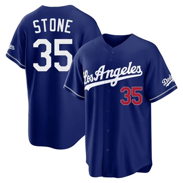 Men's Los Angeles Dodgers Gavin Stone ＃35 Royal Limited Alternate Stadium Jersey