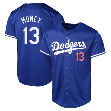 Men's Los Angeles Dodgers Max Muncy ＃13 Royal Limited Alternate Jersey