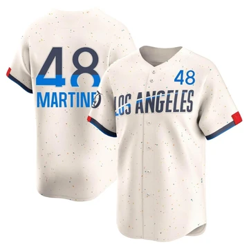 Men's Los Angeles Dodgers Ramon Martinez ＃48 Cream Limited 2024 City Connect Jersey