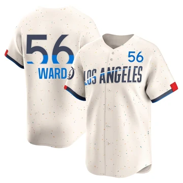 Men's Los Angeles Dodgers Ryan Ward ＃56 Cream Limited 2024 City Connect Jersey
