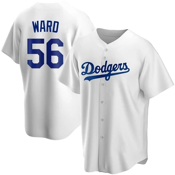 Men's Los Angeles Dodgers Ryan Ward ＃56 White Replica Home Jersey