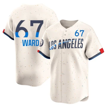 Men's Los Angeles Dodgers Ryan Ward ＃67 Cream Limited 2024 City Connect Jersey