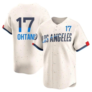Men's Los Angeles Dodgers Shohei Ohtani ＃17 Cream Limited 2024 City Connect Jersey