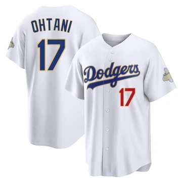 Men's Los Angeles Dodgers Shohei Ohtani ＃17 Gold Limited White 2026 Collection Stadium Jersey