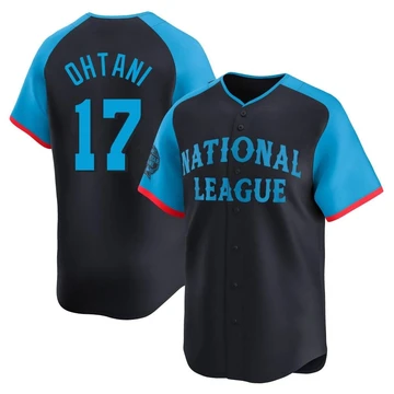 Men's Los Angeles Dodgers Shohei Ohtani ＃17 Navy Limited National League 2024 All-Star Game Jersey