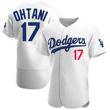 Men's Los Angeles Dodgers Shohei Ohtani ＃17 White Authentic Home Jersey