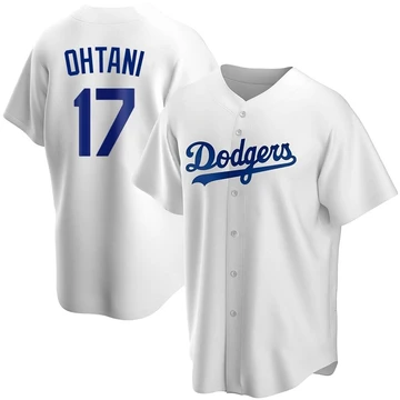 Men's Los Angeles Dodgers Shohei Ohtani ＃17 White Replica Home Jersey