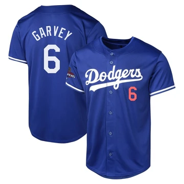 Men's Los Angeles Dodgers Steve Garvey ＃6 Royal Limited Alternate World Series Champions Jersey