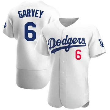 Men's Los Angeles Dodgers Steve Garvey ＃6 White Authentic Home Jersey