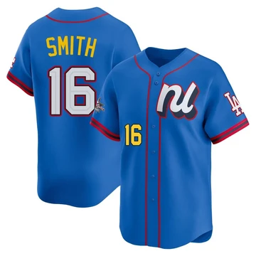 Men's Los Angeles Dodgers Will Smith ＃16 Blue Limited National League 2025 All-Star Edition Jersey