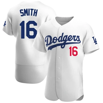 Men's Los Angeles Dodgers Will Smith ＃16 White Authentic Home Jersey