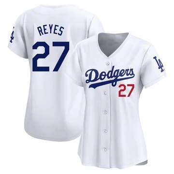Women's Los Angeles Dodgers Alex Reyes ＃27 White Limited Home Jersey