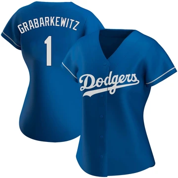 Women's Los Angeles Dodgers Billy Grabarkewitz ＃1 Royal Replica Alternate Jersey