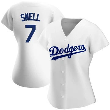 Women's Los Angeles Dodgers Blake Snell ＃7 White Authentic Home Jersey