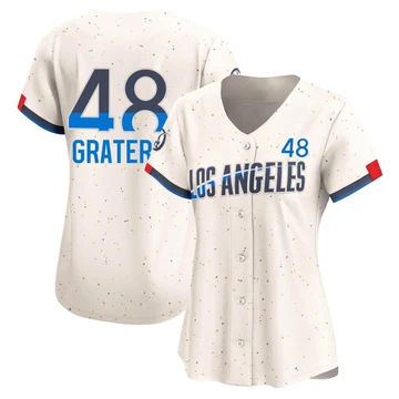 Women's Los Angeles Dodgers Brusdar Graterol ＃48 Cream Limited 2024 City Connect Jersey