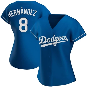 Women's Los Angeles Dodgers Enrique Hernandez ＃8 Royal Replica Alternate Jersey