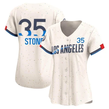 Women's Los Angeles Dodgers Gavin Stone ＃35 Cream Limited 2024 City Connect Jersey