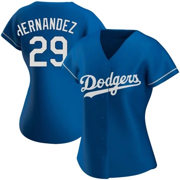 Women's Los Angeles Dodgers Jonathan Hernandez ＃29 Royal Replica Alternate Jersey