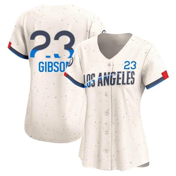 Women's Los Angeles Dodgers Kirk Gibson ＃23 Cream Limited 2024 City Connect Jersey