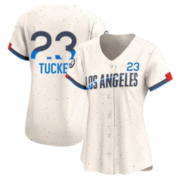 Women's Los Angeles Dodgers Kyle Tucker ＃23 Cream Limited 2024 City Connect Jersey