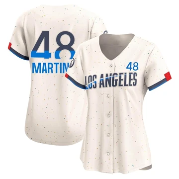 Women's Los Angeles Dodgers Ramon Martinez ＃48 Cream Limited 2024 City Connect Jersey