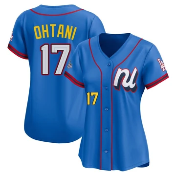 Women's Los Angeles Dodgers Shohei Ohtani ＃17 Blue Limited National League 2025 All-Star Edition Jersey