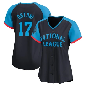 Women's Los Angeles Dodgers Shohei Ohtani ＃17 Navy Limited National League 2024 All-Star Game Jersey