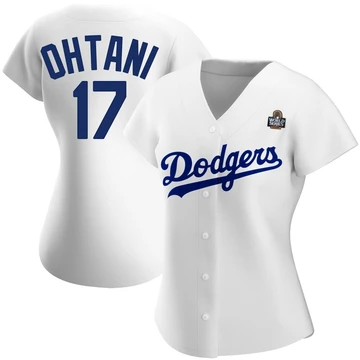 Women's Los Angeles Dodgers Shohei Ohtani ＃17 White Replica Home 2024 World Series Jersey
