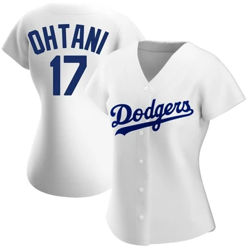 Women's Los Angeles Dodgers Shohei Ohtani ＃17 White Replica Home Jersey