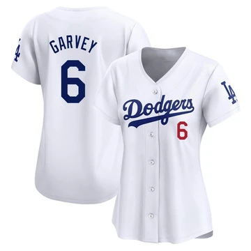 Women's Los Angeles Dodgers Steve Garvey ＃6 White Limited Home Jersey