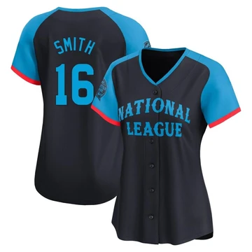 Women's Los Angeles Dodgers Will Smith ＃16 Navy Limited National League 2024 All-Star Game Jersey