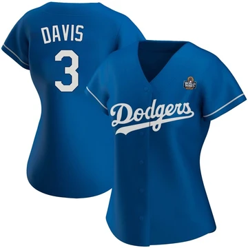Women's Los Angeles Dodgers Willie Davis ＃3 Royal Replica Alternate 2024 World Series Jersey
