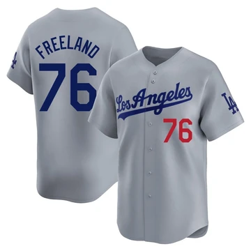 Youth Los Angeles Dodgers Alex Freeland ＃76 Gray Limited Away Jersey