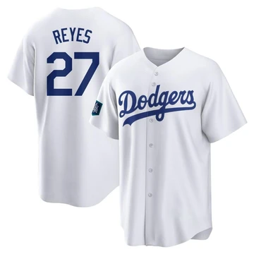 Youth Los Angeles Dodgers Alex Reyes ＃27 White Replica 2024 World Tour Seoul Series Home Jersey