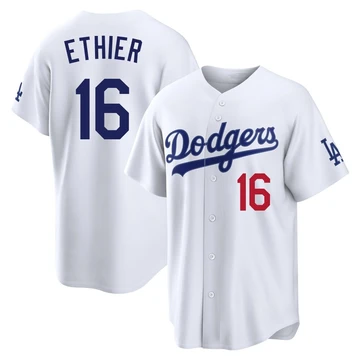 Youth Los Angeles Dodgers Andre Ethier ＃16 White Limited Home Stadium Jersey