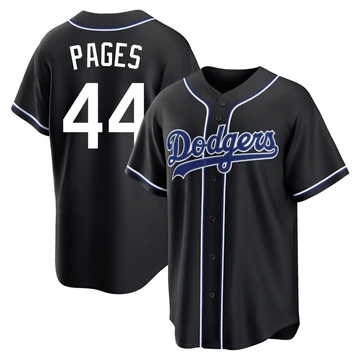 Youth Los Angeles Dodgers Andy Pages ＃44 Black Replica Fashion Out Jersey