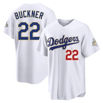 Youth Los Angeles Dodgers Bill Buckner ＃22 Gold Limited White 2026 Collection Stadium Jersey