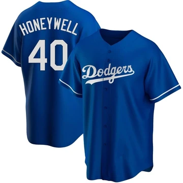 Youth Los Angeles Dodgers Brent Honeywell ＃40 Royal Replica Alternate Jersey