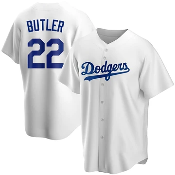Youth Los Angeles Dodgers Brett Butler ＃22 White Replica Home Jersey