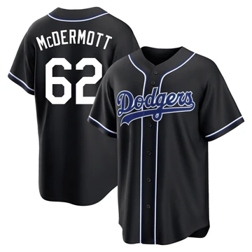 Youth Los Angeles Dodgers Chayce McDermott ＃62 Black Replica Fashion Out Jersey