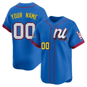 Youth Los Angeles Dodgers Custom ＃00 Blue Limited National League 2025 All-Star Edition Jersey