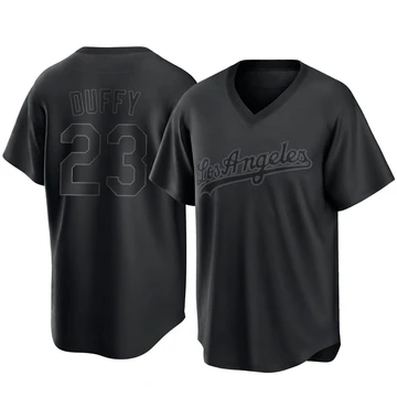 Youth Los Angeles Dodgers Danny Duffy ＃23 Black Replica Pitch Fashion Jersey