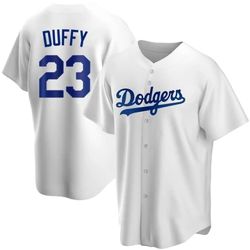 Youth Los Angeles Dodgers Danny Duffy ＃23 White Replica Home Jersey