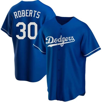 Youth Los Angeles Dodgers Dave Roberts ＃30 Royal Replica Alternate Jersey