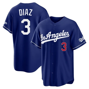 Youth Los Angeles Dodgers Edwin Diaz ＃3 Royal Limited Alternate Stadium Jersey